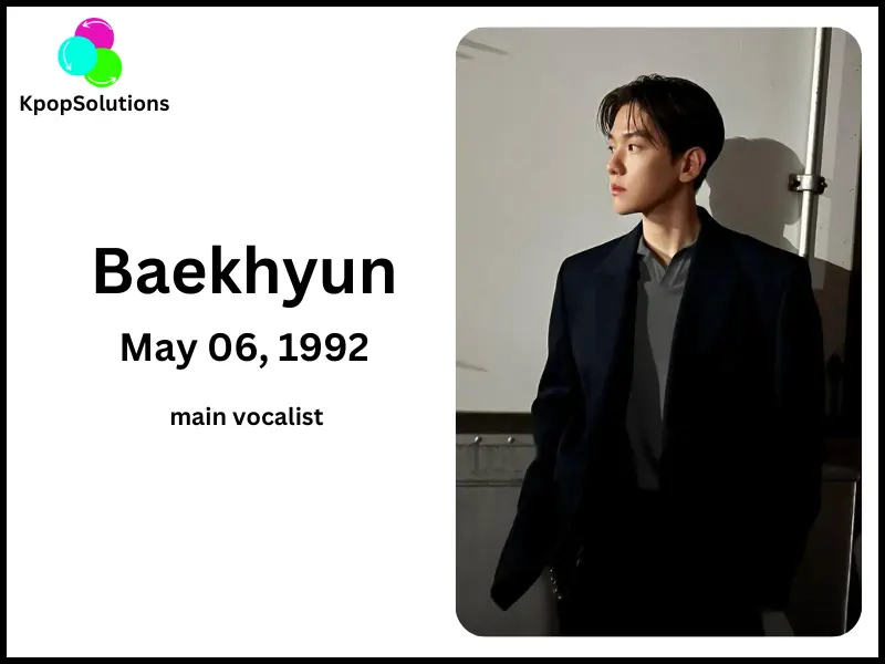 EXO Member Baekhyun date of birth and age.