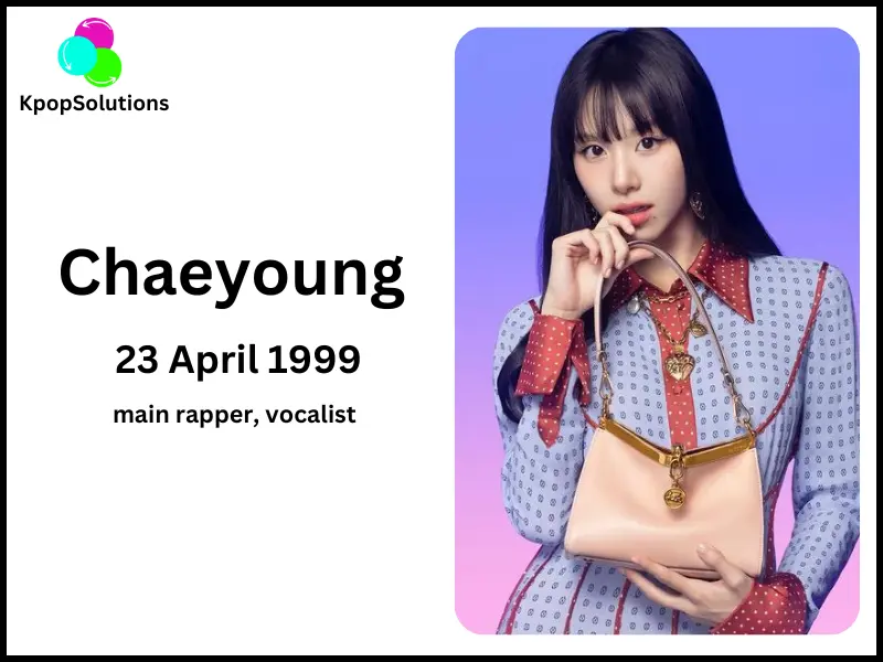TWICE Member Chaeyoung birthday and current age.