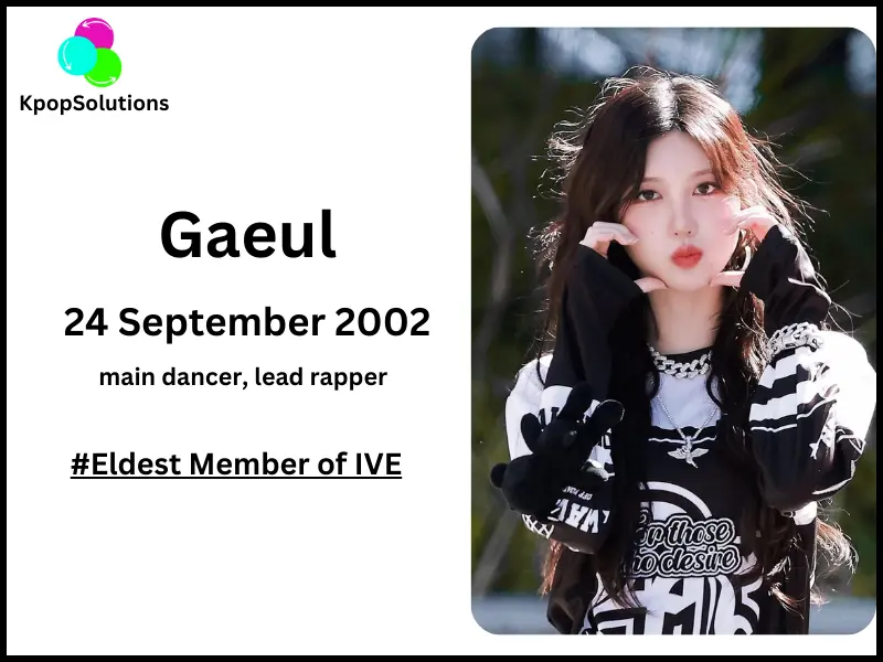 IVE Member Gaeul date of birth and age.