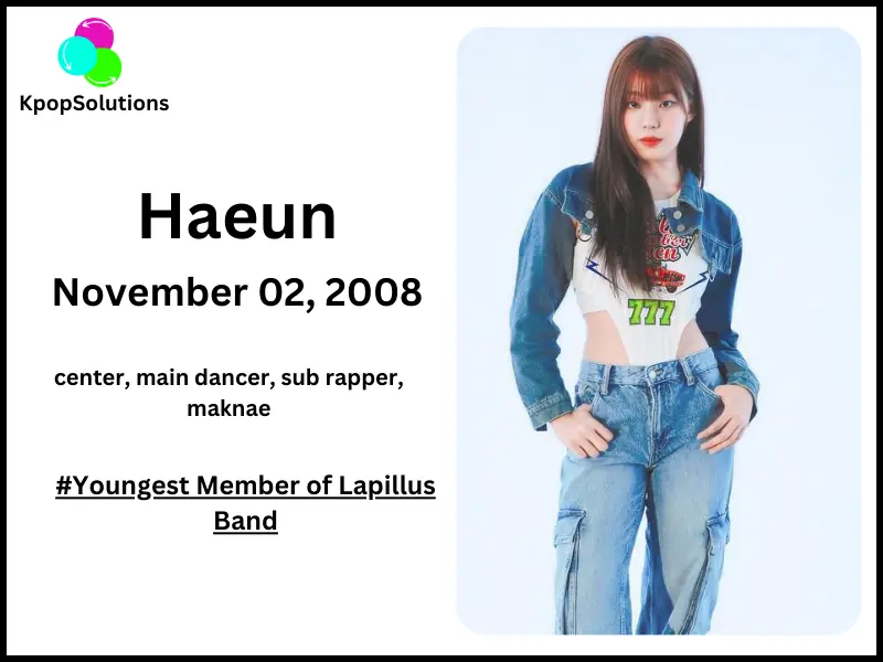 Lapillus Member Haeun date of birth current age.