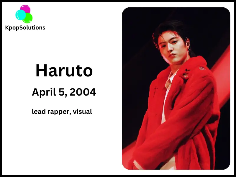 Treasure Member Haruto date of birth and current age.