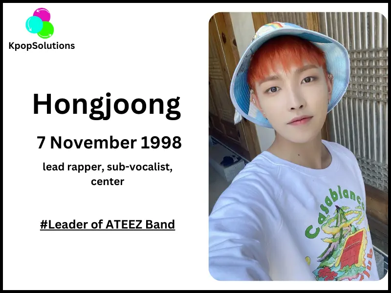 ATEEZ Member Hongjoong date of birth and current age.