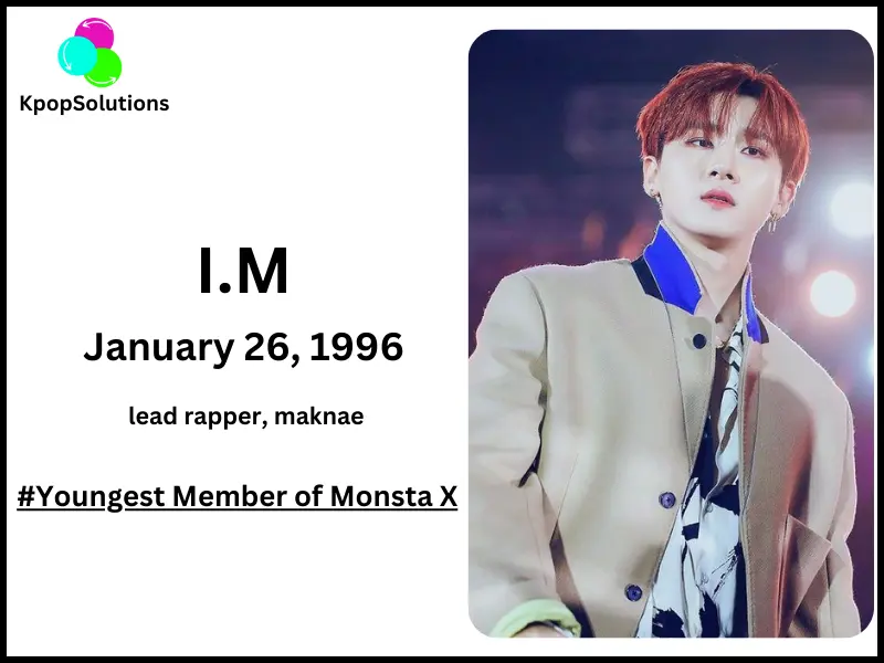 Monsta X member I.M date of birth and current age.