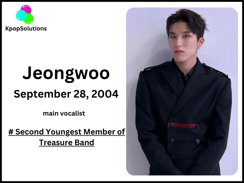 Treasure Member Jeongwoo date of birth and current age.