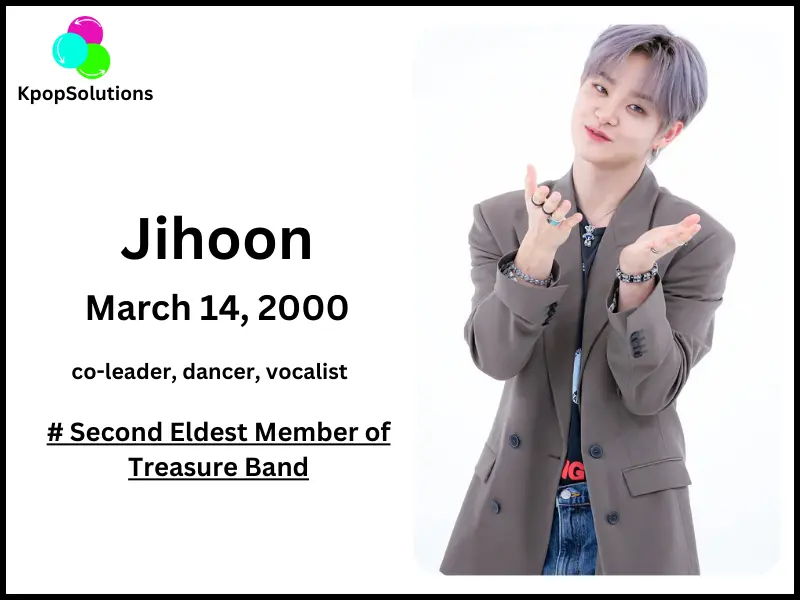 Treasure Member Jihoon date of birth and current age.
