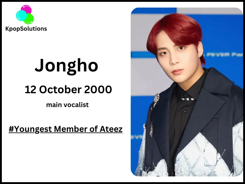 ATEEZ Member Jongho date of birth and current age.
