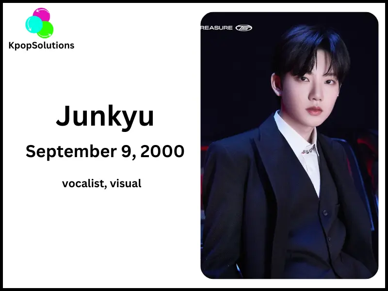 Treasure Member Junkyu date of birth and current age.
