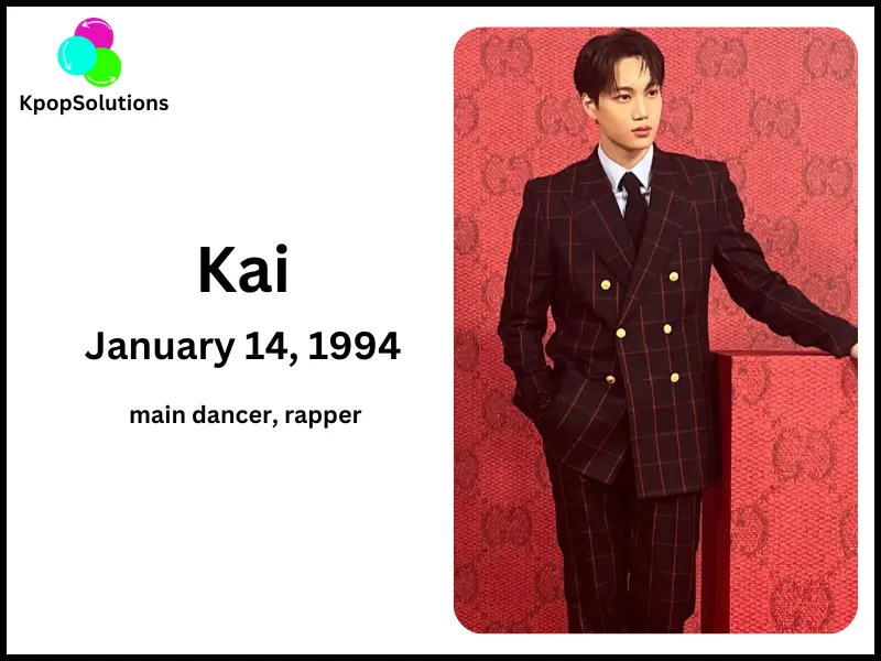 EXO Member Kai date of birth and age.