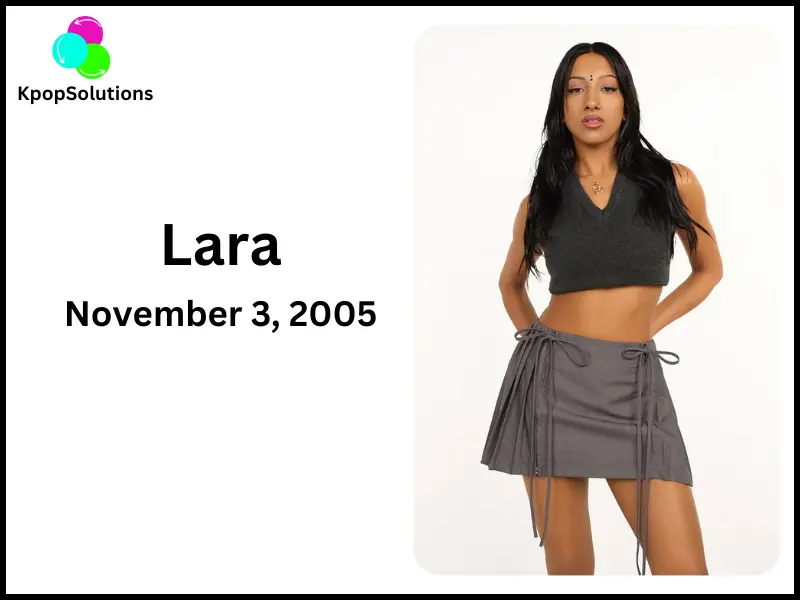 KATSEYE Member Lara date of birth and current age.