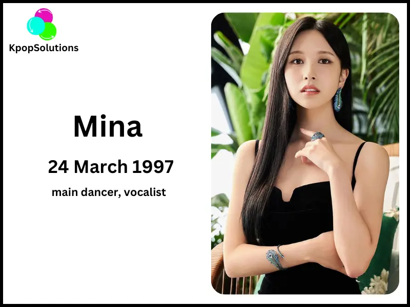 TWICE Member Mina birthday and current age.