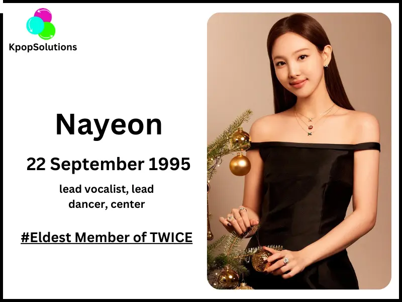 TWICE Member Nayeon birthday and current age.