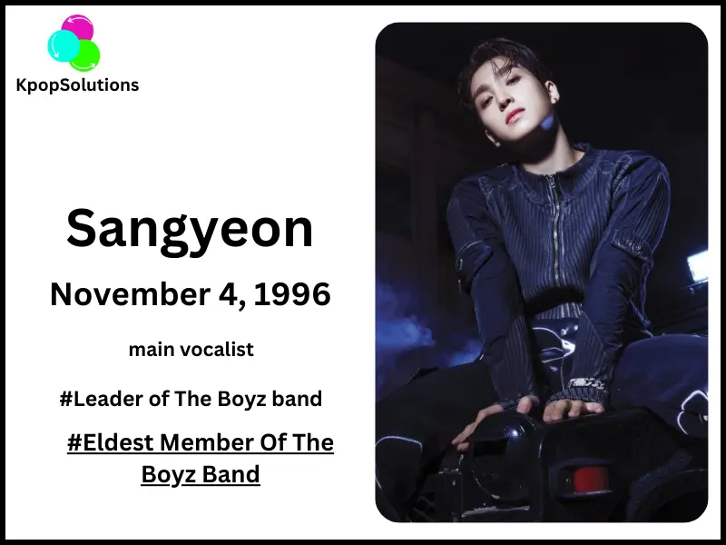 The Boyz member Sangyeon date of birth and current age.