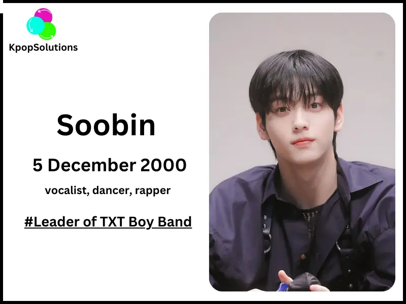 TXT Member Soobin date of birth and current age.