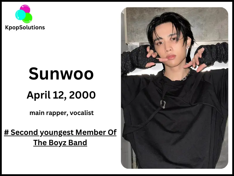 The Boyz member Sunwoo date of birth and current age.