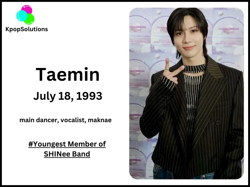 SHINee Member Taemin current age and date of birth