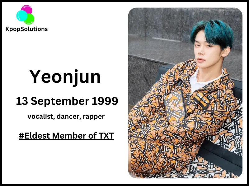 TXT Member Yeonjun date of birth and current age.