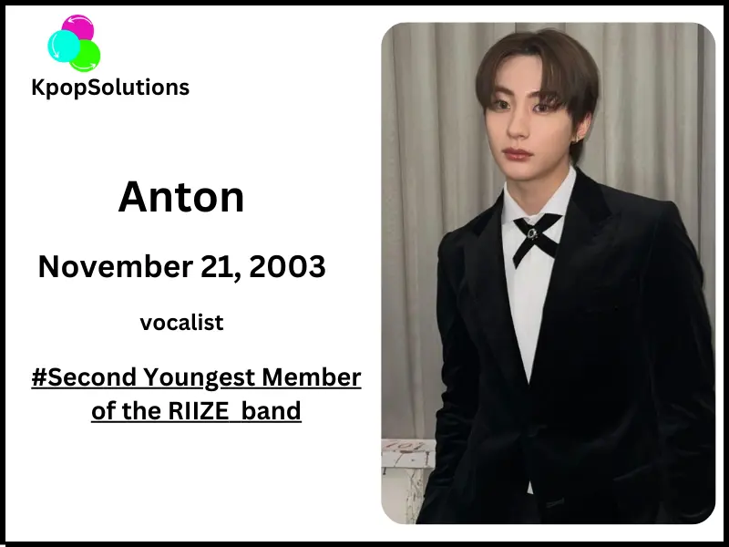 RIIZE Member Anton date of birth and current age.