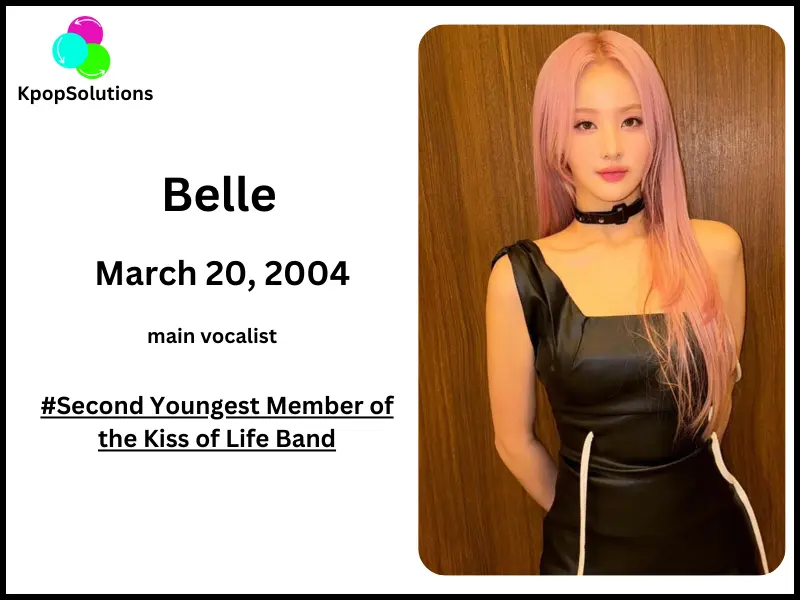 Kiss of Life member Belle date of birth and current age.