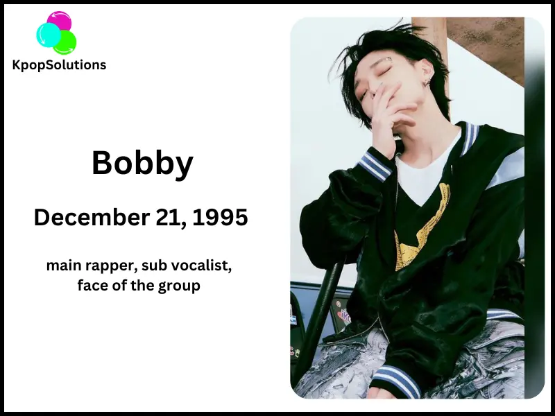 iKON member Bobby date of birth and current age.