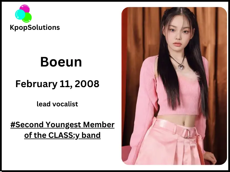 CLASSy Member Boeun date of birth and current age.