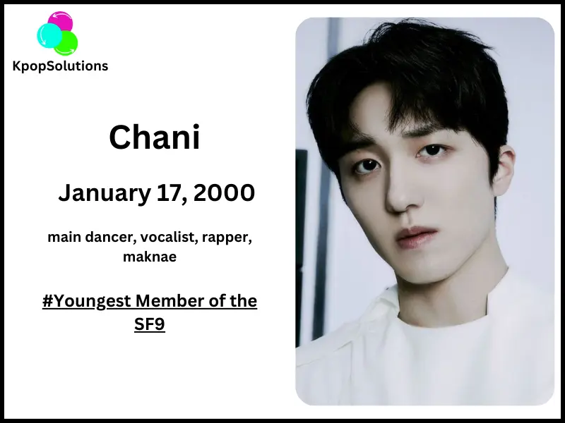 SF9 Member Chani date of birth and current age.