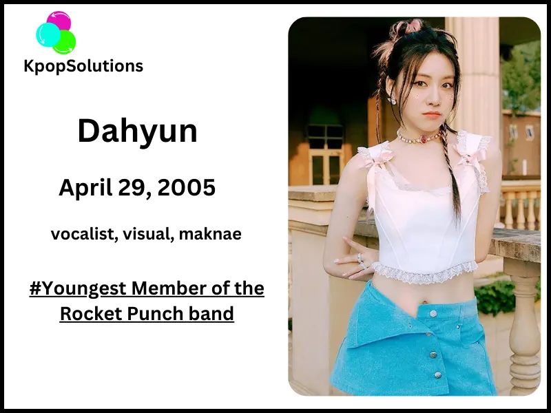Rocket Punch Member Dahyun date of birth and current age.