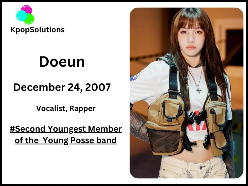 Young Posse member Doeun date of birth and current age.