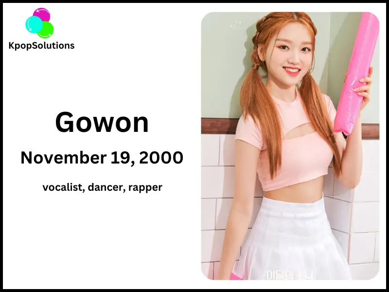 Loona member Gowon date of birth and current age.
