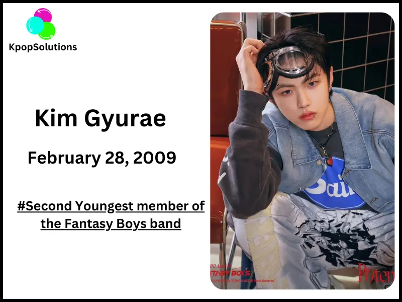 Fantasy Boys member Gyurae date of birth and current age.