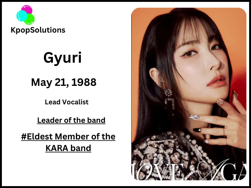 KARA member Gyuri date of birth and current age.