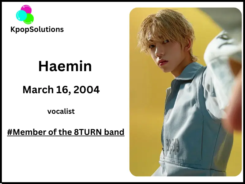 8TURN Member Haemin date of birth and current age.