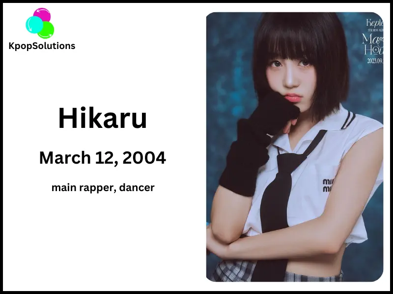 Kep1er Member Hikaru date of birth and current age.