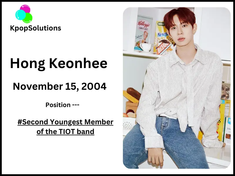 TIOT Member Hong Keonhee date of birth and current age.