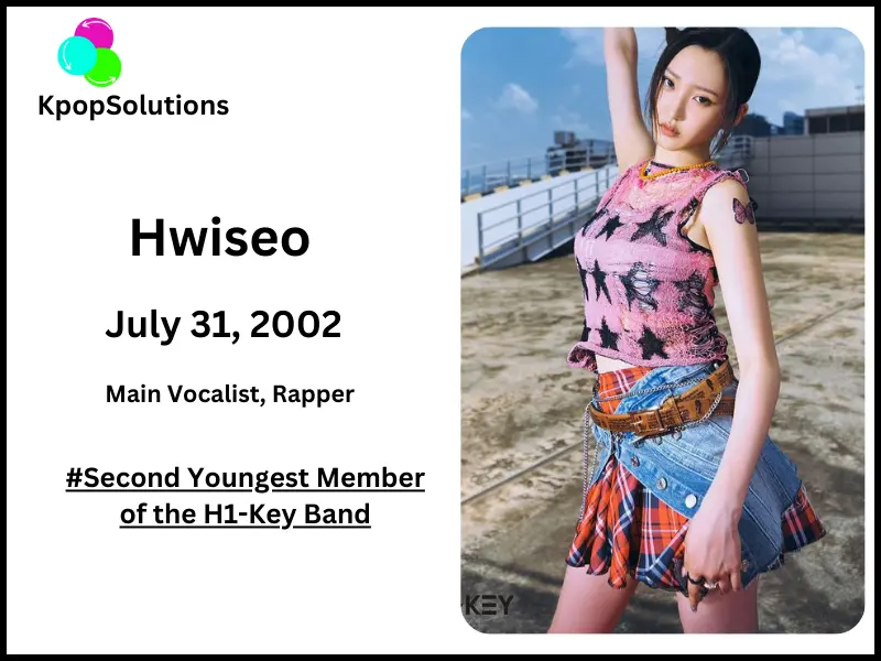 H1-Key member Hwiseo date of birth and current age.