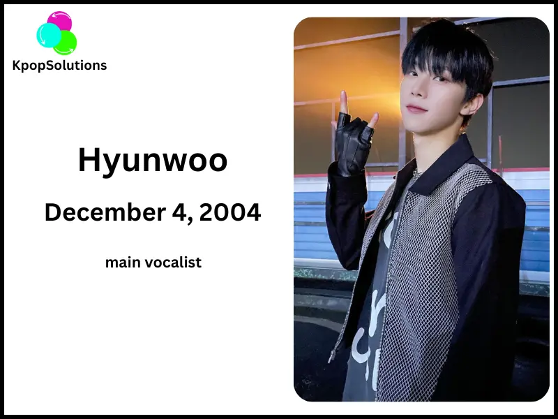 Xikers Member Hyunwoo date of birth and current age.