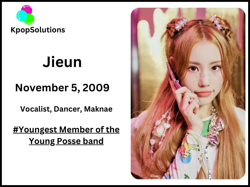 Young Posse member Jieun date of birth and current age.