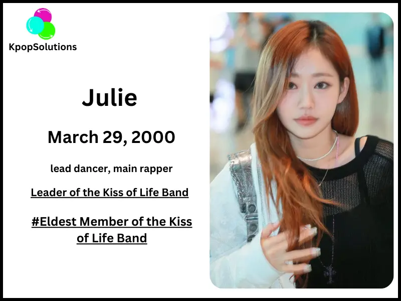 Kiss of Life member Julie date of birth and current age.