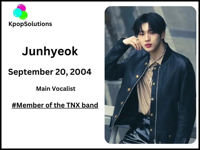 TNX member Junhyeok date of birth and current age.