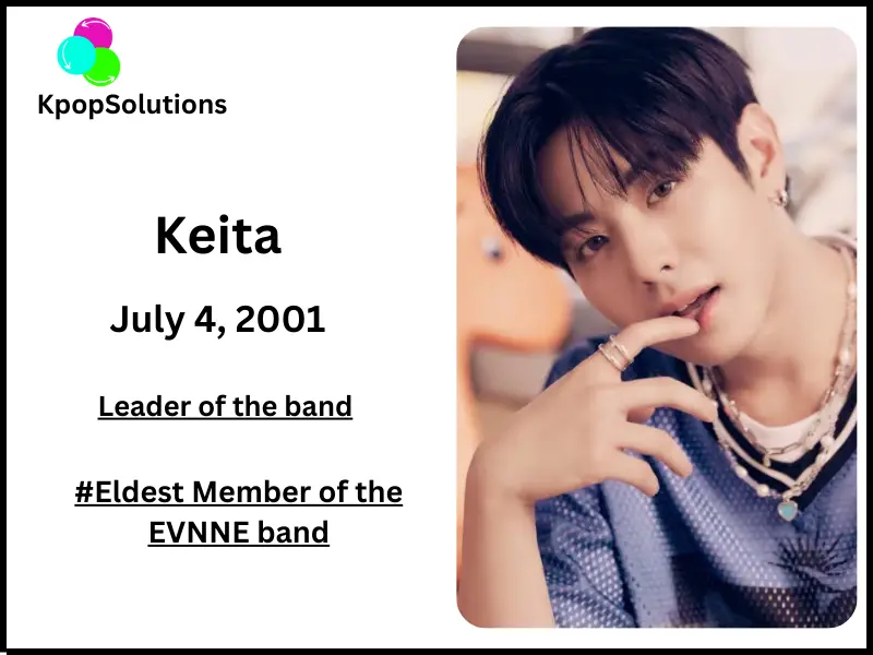 EVNNE member Keita date of birth, birthday and current age.