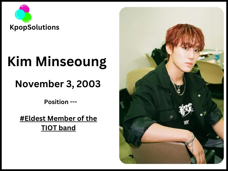 TIOT Member Kim Minseoung date of birth and current age.
