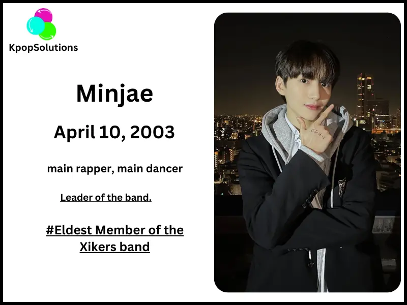 Xikers Member Minjae date of birth and current age.
