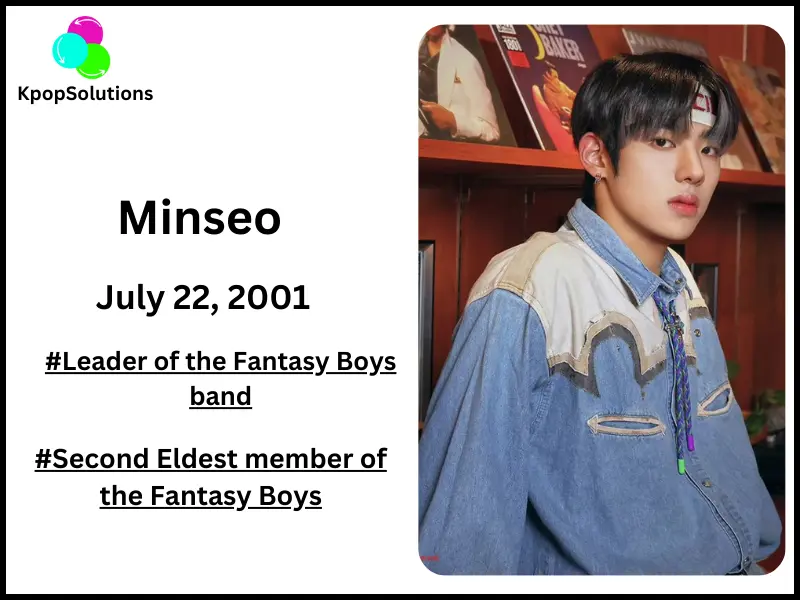 Fantasy Boys member Minseo date of birth and current age.
