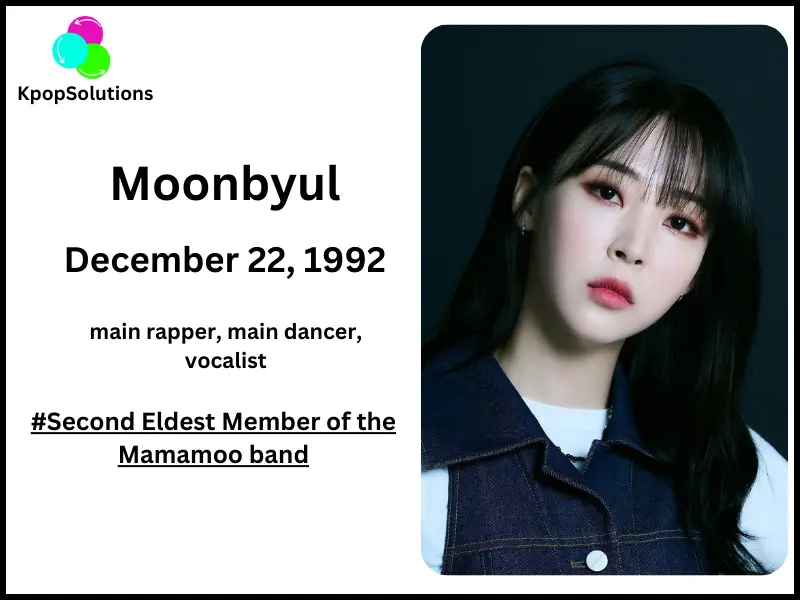 Mamamoo members Moonbyul date of birth and current age.