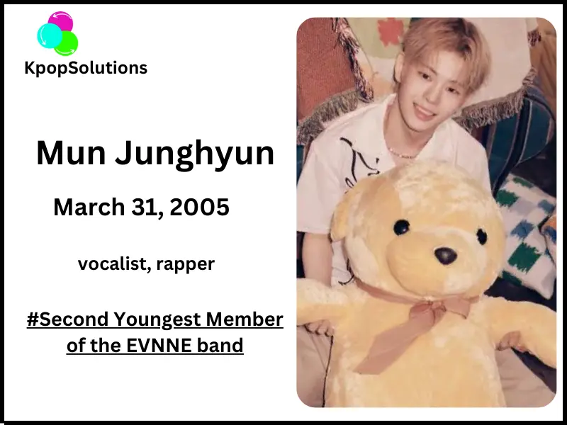 EVNNE member Junghyun date of birth, birthday and current age.