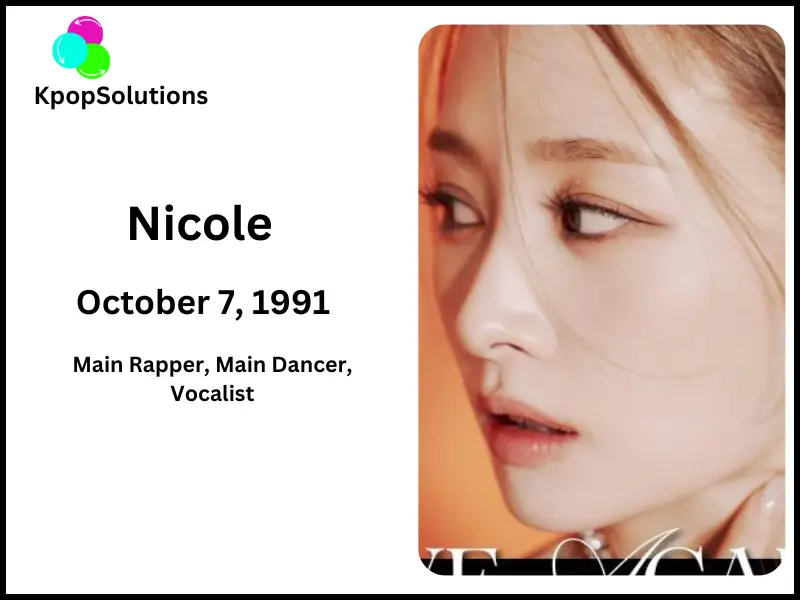 KARA member Nicole date of birth and current age.