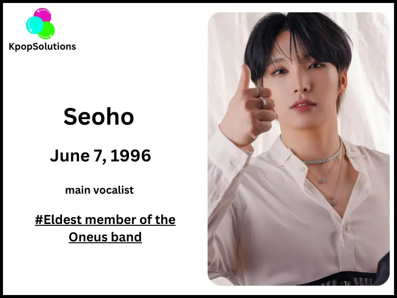 Oneus member Seoho date of birth and current age.