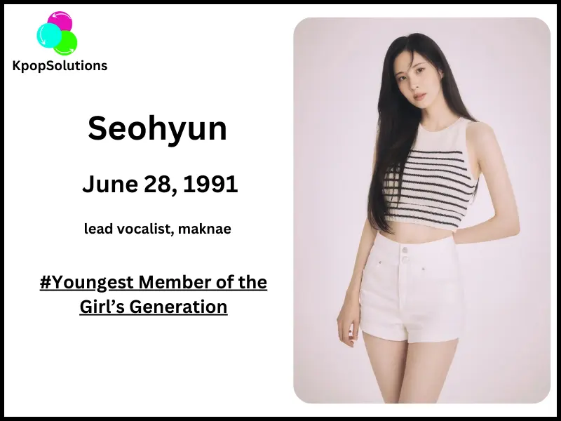 Girls' Generation member Seohyun date of birth and current age.