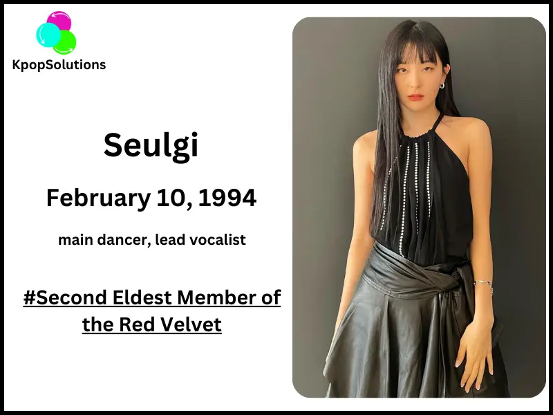 Red Velvet member Seulgi current age and date of birth.