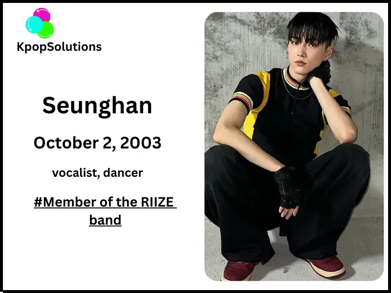 RIIZE Member Seunghan date of birth and current age.