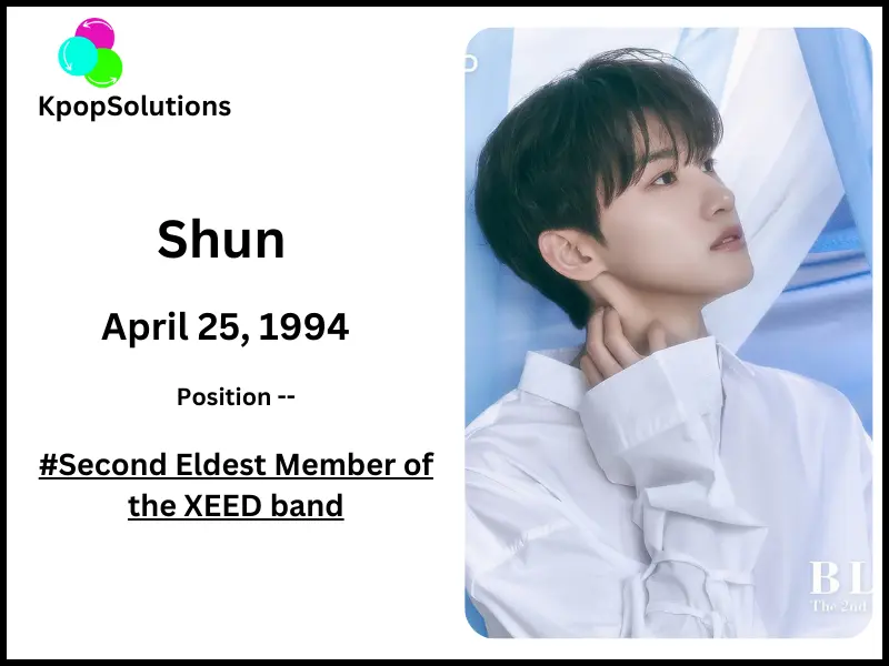 Xeed member Shun date of birth and current age.